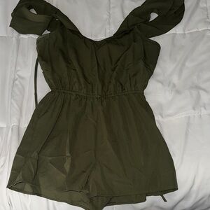 BeBop Olive Green Romper